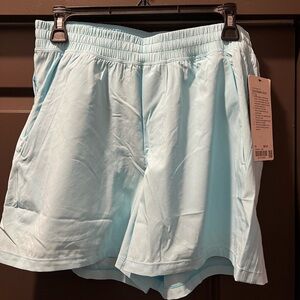 Lululemon Pace breaker Short 5” Cyan Blue Size M